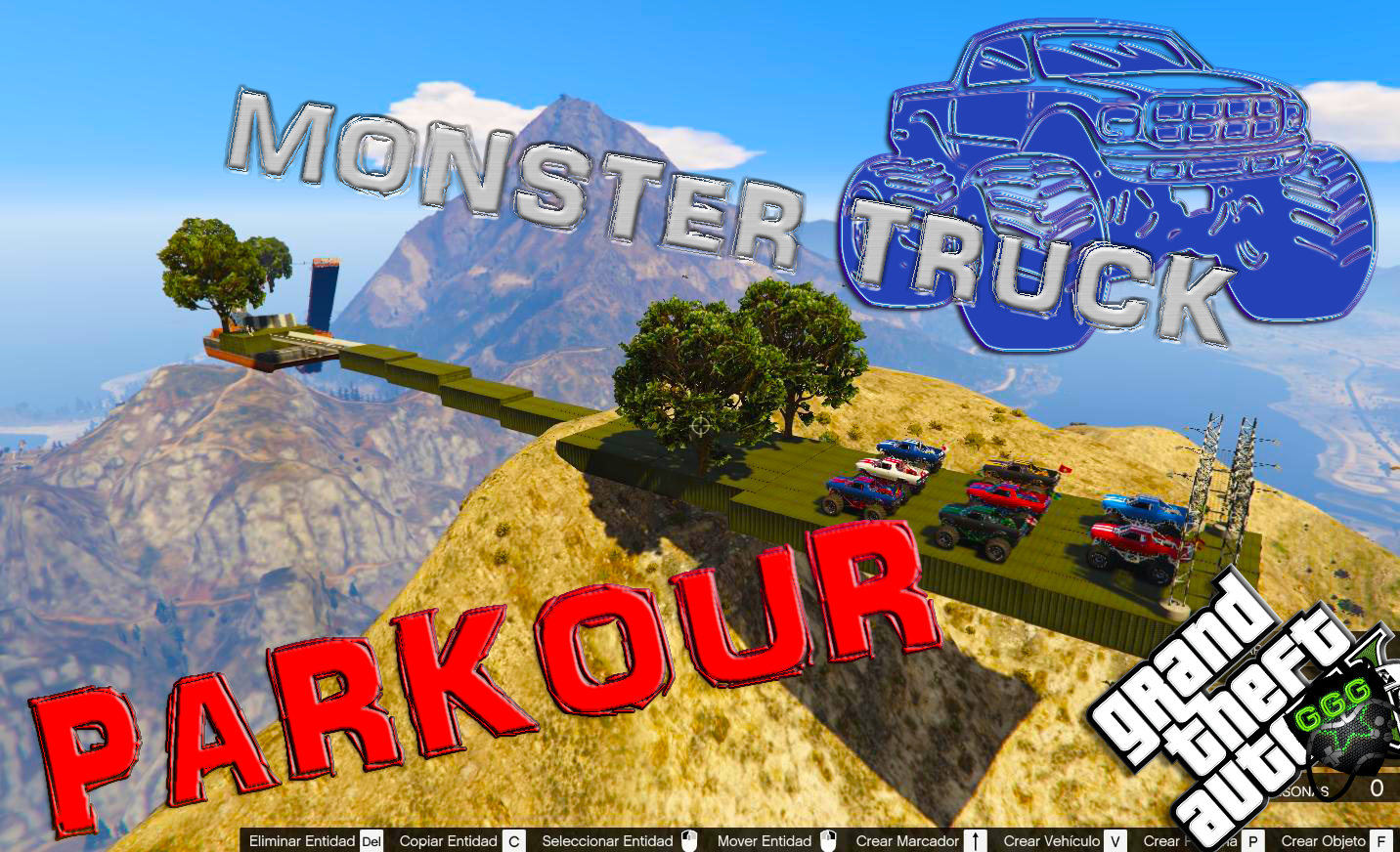 Monster Truck Parkour GTA5 Mods